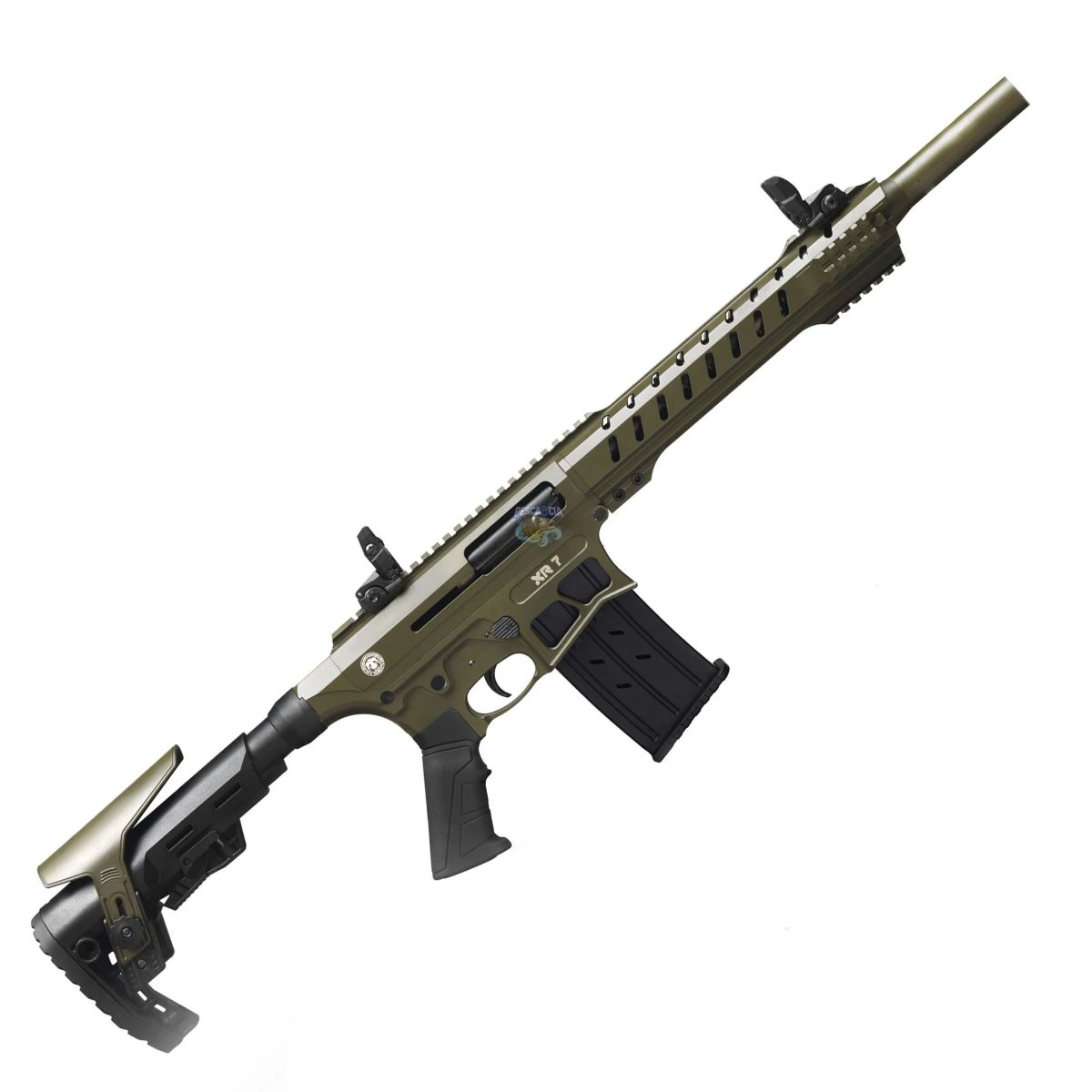 Espingarda Semi Automática HUGLU XR-7 Cal. .12GA 18.5" - Green 10 Tiros